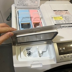 美品　日立　洗剤自動投入BD-SX110EL ドラム式洗濯乾燥機　2021年購入の画像
