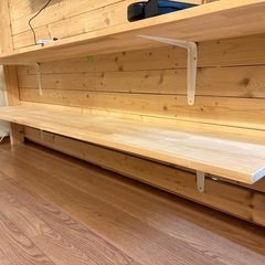 ウッドウォール　壁　diy 壁掛けテレビの画像