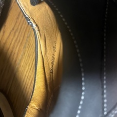 Nestor ブラックレザー カジュアルシューズ25cmの画像