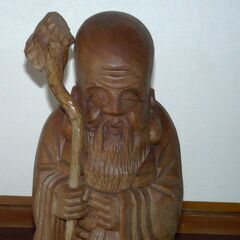 配達先決定🚚　無料配達します🚚一刀彫💖福禄寿 七福神💖高さ55㎝💖縁起物💖の画像