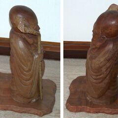 配達先決定🚚　無料配達します🚚一刀彫💖福禄寿 七福神💖高さ55㎝💖縁起物💖の画像