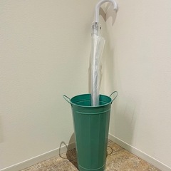 シンプルモダンな傘立て/グリーン/北欧風の画像