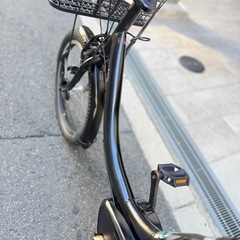 子供乗せ　ヤマハ　電動アシスト自転車 チャイルドシート付き ブラックの画像