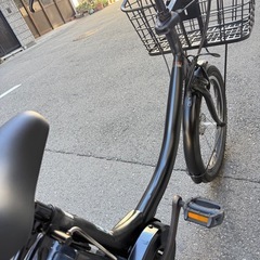 子供乗せ　ヤマハ　電動アシスト自転車 チャイルドシート付き ブラックの画像