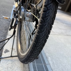 大阪府　ブリヂストン　HYDEE II 電動アシスト自転車 オリーブグリーンの画像