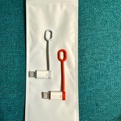 Type C to ライトニング 変換アダプタ (2個セット) Lightning 【MFi認証製品】OTG機能 急速充電 高速データ転送/音楽/音量調節 USB-C i-Phone 変換コネクタ 紛失防止ストラップ付き タイプCからiOS変換コネクタ i-Phone14 Pro/13/12/i-Pad/Air-Podsなどi-OS機器対応の画像