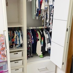 クローゼット 衣類 収納の画像