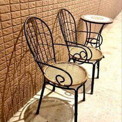 ガーデンファニチャー◼️3点セットの画像