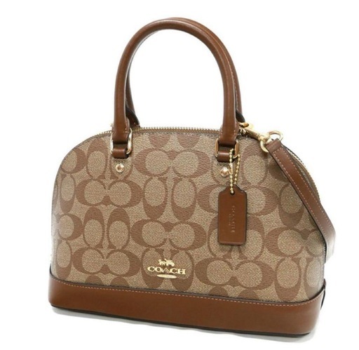 COACH コーチ トートバッグ シグネチャー ブラウン 正規品