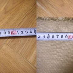 スキーパンツのエッジガード用に コーデュラナイロン生地 ベージュ色　1.5ｍ×1ｍ (50cm×30cmだけ使用)　スキー スノボの画像