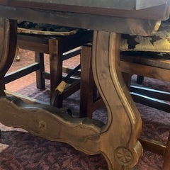 【✨希少家具✨】イタリア家具 　ダイニングテーブル６人掛けの画像