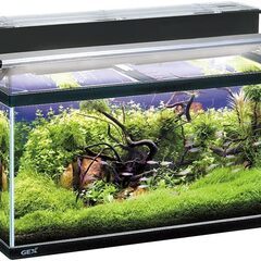 ジェックス GEX AQUARIUM マリーナ900LEDセット 黒枠ガラス水槽 フィルター・LED付きの画像
