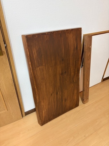 【無垢調DIY天板】オイルステイン＋ウレタン塗装仕上げ 高級感ある木製テーブル天板（約100×60×厚み6cm）
