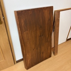 【無垢調DIY天板】オイルステイン＋ウレタン塗装仕上げ 高級感ある木製テーブル天板（約100×60×厚み6cm）の画像