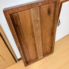 【無垢調DIY天板】オイルステイン＋ウレタン塗装仕上げ 高級感ある木製テーブル天板（約100×60×厚み6cm）の画像