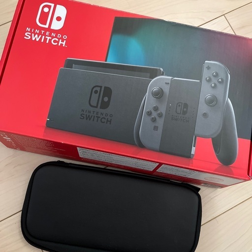 Nintendo Switch 本体 グレー Joy-Con ケース付　スイッチ