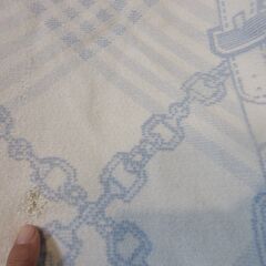 CELINE セリーヌ　高級毛布　ブランドロゴ刺繍入り　総柄　　シングルブランケットの画像