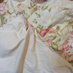 高級羽毛布団　ボリュームタイプ　ダウン　定価数万円クラス　ピンク系　シングルの画像