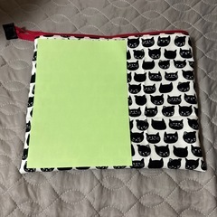 黒猫ビッグポーチの画像