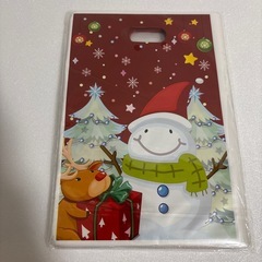 クリスマス ラッピング袋 100枚セット 手提げ ギフトバッグ お菓子袋の画像