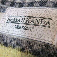 イタリア製　LANERUSSI  ラネロッシ　高級マルチラグ　ブランケット大小２枚セット　クリーニング済みの画像