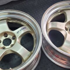 WORK　MEISTER S1 2PIECE　ワーク　マイスター　エスワン　ツーピース　ドリケツ　2本セット　シルビア　180SX　チェイサー　RX7　マークⅡの画像