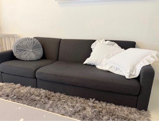 美品　　3人掛けカウチソファ