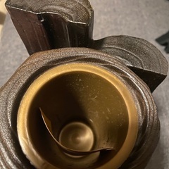 　石川県伝統工芸 桐工芸品　花器　金沢蒔絵の画像