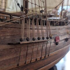 完成品 豪華 木製帆船模型 ハーフムーン（Half Moon） 1/40スケールの画像