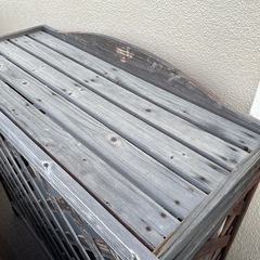 【一時問い合わせ停止】エアコン室外機木製カバー②  2種類あります！の画像