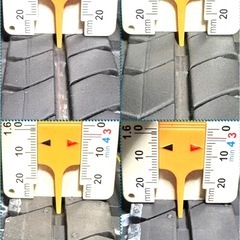 「2」　155/65R14 新品タイヤ2本と中古タイヤ2本の4本セットの画像
