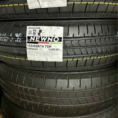 「2」　155/65R14 新品タイヤ2本と中古タイヤ2本の4本セットの画像