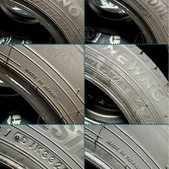「2」　155/65R14 新品タイヤ2本と中古タイヤ2本の4本セットの画像