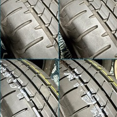 「2」　155/65R14 新品タイヤ2本と中古タイヤ2本の4本セットの画像