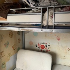 二段ベット　大人用サイズ　パイプの画像