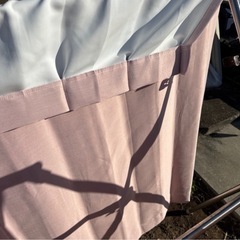 断捨離中➡︎可愛いピンクのカーテン♡ニトリ♡130×100の画像