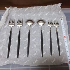 クチポール　GOA ③　6本セット　ゴア　デザートスプーン　デザートフォークの画像