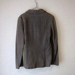 Wilson Leather レザー ボタンジャケット ブラウン Mの画像