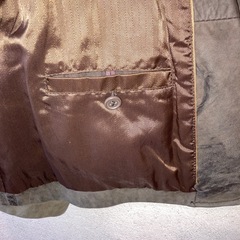 Wilson Leather レザー ボタンジャケット ブラウン Mの画像
