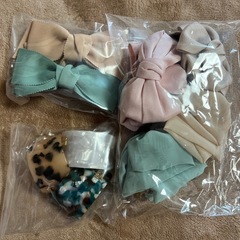 髪ゴム、クリップ、の画像