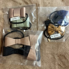 髪ゴム、クリップ、の画像