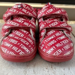 中古 16 cm トミー Tommy Hilfiger スニーカー シューズ キッズの画像