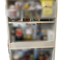 冷蔵庫横 収納の画像