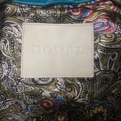 【Y00001】DOWBL(ダブル) レザーシングルライダースジャケット　42(S) の画像