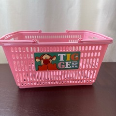 プーさん＆ティガー＿バスケット＿おもちゃ箱にの画像