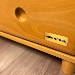 ミキハウス 木製ベビーダンス チェスト 美品 定価約11万円 大田区上池台 引き取り限定 の画像