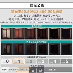 Nitori カーテン 幅100×丈110の画像