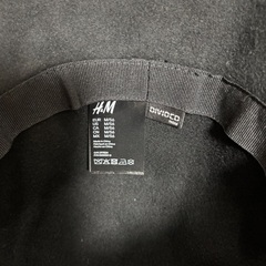 未使用　自宅保管　ウールハット　レディース　女　女優ハット　帽子　黒　ブラック　H&M の画像