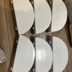 carazベビーサークル ドア付10枚140×200cm ベージュ&ホワイトの画像