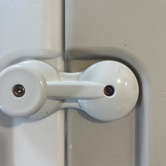 carazベビーサークル ドア付10枚140×200cm ベージュ&ホワイトの画像